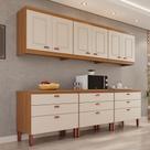 Cozinha Luna Modulada Composta por 06 módulos 100 MDF com Armário Aéreo e Balcões Cozinha Luna Modulada Composta por 06 módulos 100 MDF com Armário Aéreo e Balcões