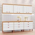 Cozinha Luna Modulada Composta por 06 módulos 100 MDF com Armário Aéreo e Balcões Cozinha Luna Modulada Composta por 06 módulos 100 MDF com Armário Aéreo e Balcões