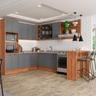 Cozinha MDF Estilo Provençal Modulável Com Detalhes Ripados