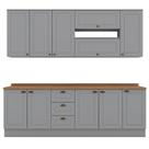 Cozinha Modulada 10 Pecas 240cm Ce792 Americana Henn Cozinha Modulada 10 Pecas 240cm Ce792 Americana Henn