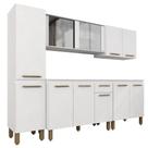 Cozinha Modulada 11 Portas 5 Peças Tieli Branco - Móveis Arapongas