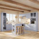 Cozinha Modulada 12 Peças com Tampo e Cristaleira e Ilha Marselha CabeCasa MadeiraOriginals