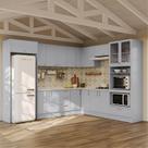 Cozinha Modulada 12 Peças com Tampo e Cristaleira e Kit Lat Marselha CabeCasa MadeiraOriginals Cozinha Modulada 12 Peças com Tampo e Cristaleira e Kit Lat Marselha CabeCasa MadeiraOriginals