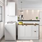 Cozinha Modulada 2 Peças 3 Portas 2 Gavetas Balcão com Tampo Unna Yescasa