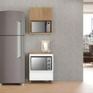Cozinha Modulada 2 Peças 70cm 1 Porta 1 Gaveta e 1 Nicho Rainha Nesher