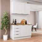 Cozinha Modulada 2 Peças com Tampo 1 Aéreo 3 Portas e 1 Balcão Pia Ipanema CabeCasa MadeiraOriginals Cozinha Modulada 2 Peças com Tampo 1 Aéreo 3 Portas e 1 Balcão Pia Ipanema CabeCasa MadeiraOriginals