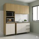 Cozinha Modulada 3 Peças Canary Off White 100% MDF - Florença Móveis Sul