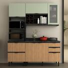 Cozinha Modulada 3 Peças com Tampo Begônia Tecno Mobili