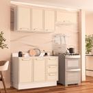 Cozinha Modulada 3 Peças com Tampo e Rodapé Amara Politorno