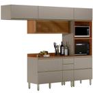Cozinha Modulada 4 Pecas 270 cm Vidro DP2704 Demartez Cozinha Modulada 4 Pecas 270 cm Vidro DP2704 Demartez