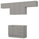 Cozinha Modulada 4 Pecas 280 cm CE757 Americana Cinza Henn