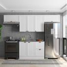 Cozinha Modulada 4 Peças 7 Portas 2 Gavetas com Balcão para Pia Unna Yescasa