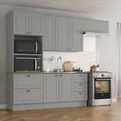 Cozinha Modulada 4 peças 8 portas 5 gavetas S/ Tampo Americana Henn