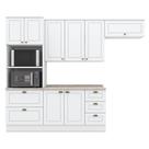 Cozinha Modulada 4 Peças Branco Com Tampo Calcare - Henn