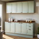 Cozinha Modulada 4 Peças com 2 Aéreos e 2 Balcões 100% Mdf Portas Americanas Provençal Iluminata