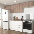 Cozinha Modulada 4 Peças com Tampo 3 Aéreos e 1 Balcão para Pia Ipanema CabeCasa MadeiraOriginals Cozinha Modulada 4 Peças com Tampo 3 Aéreos e 1 Balcão para Pia Ipanema CabeCasa MadeiraOriginals