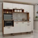 Cozinha modulada 4 peças com Torre Forno/microondas e Paneleiro 495 Linha Essência Genialflex