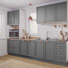 Cozinha Modulada 4 Peças com Torre para Microondas Arizona CabeCasa MadeiraOriginals Branco/Cinza
