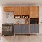 Cozinha Modulada 4 Peças com Torre Quente para Forno ou Microondas Divina
