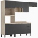 Cozinha Modulada 4 Peças FI0003 Avena Grafito Demobile