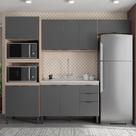 Cozinha Modulada 4 Peças Ftm004 Avena Grafito Cozinha Modulada 4 Peças Ftm004 Avena Grafito