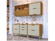 Cozinha Modulada 4 Peças Ripado Imperatriz Mdf - Nesher