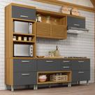 Cozinha Modulada 4 Peças Ripado Princesa 100% Mdf