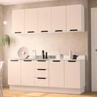 Cozinha Modulada 4 Peças sem Pia e Rodapé Maeena Politorno Cozinha Modulada 4 Peças sem Pia e Rodapé Maeena Politorno