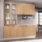 Cozinha Modulada 4 Peças sem Tampo 2 Armários Aéreos 2 Balcões Arizona CabeCasa MadeiraMadeira