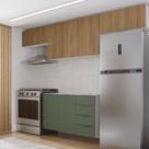 Cozinha Modulada 4 Peças Sem Tampo 3 Aéreos e 1 Balcão para Pia Ipanema CabeCasa MadeiraOriginals Cozinha Modulada 4 Peças Sem Tampo 3 Aéreos e 1 Balcão para Pia Ipanema CabeCasa MadeiraOriginals