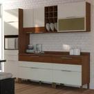 Cozinha Modulada 5 Peças 11 Portas 2 Gavetas Viv Luz Kit's Paraná - off white Cozinha Modulada 5 Peças 11 Portas 2 Gavetas Viv Luz Kit's Paraná - off white