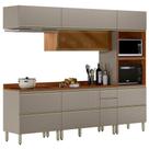 Cozinha Modulada 5 Pecas 270 cm Vidro DP2706 Demartez Cozinha Modulada 5 Pecas 270 cm Vidro DP2706 Demartez