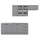 Cozinha Modulada 5 Pecas 280 Cm Ce379 Americana Henn