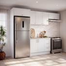 Cozinha Modulada 5 Peças 3 Aéreo 1 Balcão com Tampo 1 Kit Lateral Marselha CabeCasa MadeiraOriginals Branco
