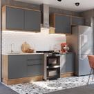 Cozinha Modulada 5 Peças 8 Portas 3 Gavetas com Divisor de Talheres Viena