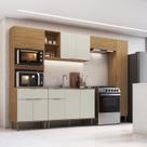 Cozinha Modulada 5 Peças com Paneleiro Florença Bege/Marromle/Sabbia