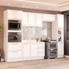 Cozinha Modulada 5 Peças com Tampo e Rodapé Amara Politorno