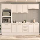 Cozinha Modulada 5 Peças com Tampo e Rodapé Amara Politorno
