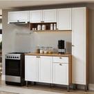 Cozinha Modulada 5 Peças em Mdf com Tampo e Paneleiro Funcional Frizz Cozinha Modulada 5 Peças em Mdf com Tampo e Paneleiro Funcional Frizz