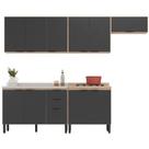 Cozinha Modulada 5 Peças Frcz6 Avena Grafito Cozinha Modulada 5 Peças Frcz6 Avena Grafito