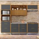 Cozinha Modulada 5 Peças Ripado Imperatriz 100% Mdf