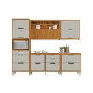 Cozinha Modulada 5 Peças Ripado Nesher Imperatriz Mdf Cozinha Modulada 5 Peças Ripado Nesher Imperatriz Mdf