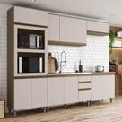 Cozinha Modulada 5 Peças sem Pia em MDF Connect Henn