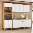 Cozinha Modulada 5 Peças sem Pia em MDF Luana Aramóveis Cozinha Modulada 5 Peças sem Pia em MDF Luana Aramóveis