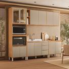 Cozinha Modulada 5 Peças sem Pia em MDF Plena Demóbile