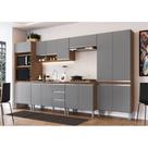 Cozinha Modulada 6 Peças Athena Freijó Cinza Megasul Cozinha Modulada 6 Peças Athena Freijó Cinza Megasul