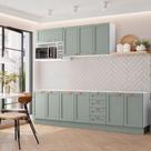 Cozinha Modulada 6 Peças Sem Tampo 3 Aéreos 3 Balcões CabeCasa MadeiraOriginals