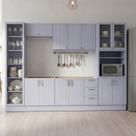 Cozinha Modulada 7 Peças sem Tampo com Cristaleira Marselha CabeCasa MadeiraOriginals