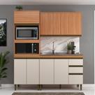 Cozinha Modulada 9 Peças 7 Portas 3 Gavetas 190cm Cecília