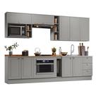 Cozinha Modulada Americana 10 Cinza - Henn